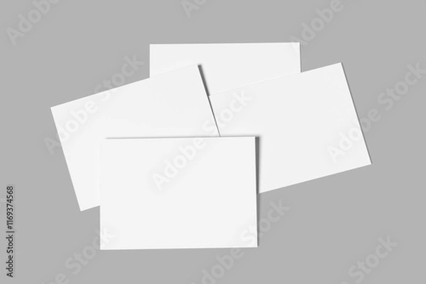 Fototapeta Simple postcard Blank mockup template