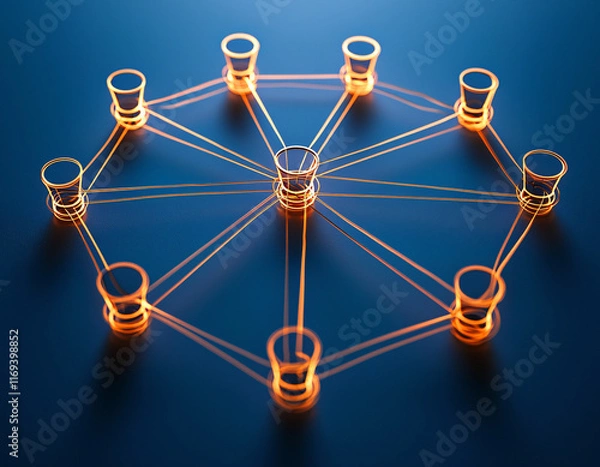 Fototapeta Network Connection