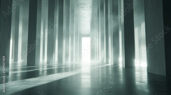 Fototapeta Abstract Glow with Clean Lines and Natural Light