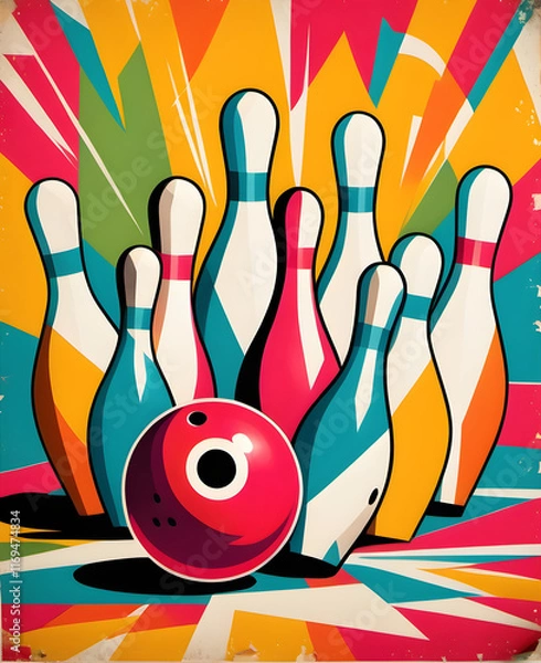 Fototapeta Bowling Explosion