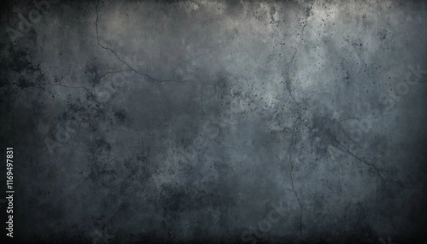 Fototapeta Dark concrete grunge with faint weathering effects