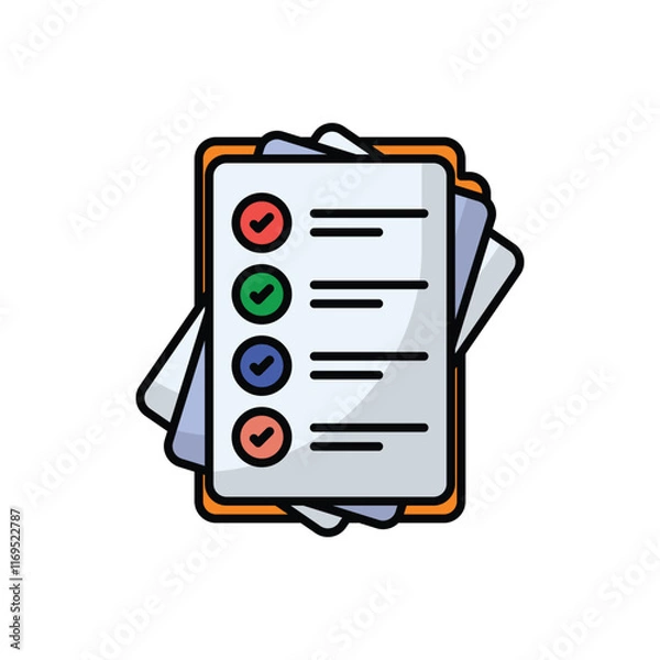 Fototapeta  Document vector icon