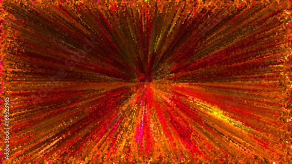 Fototapeta abstract colorful fractal burst shiny art spiky background