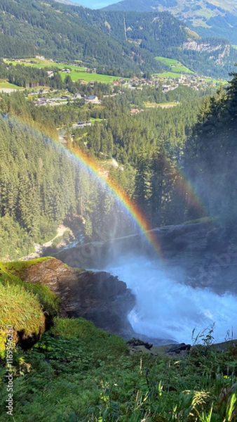 Obraz Krimml Waterfalls in the High Tauern National Park. Austrian Alps, Europe. 