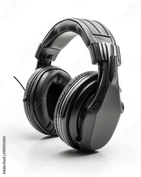 Fototapeta Isolated Hearing Protectors: Safety Equipment for Noise Reduction in Construction and Work Environment