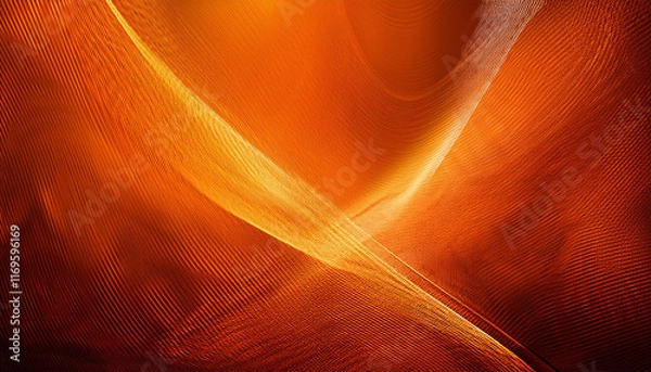 Fototapeta abstract orange background with lines and halftone effect
