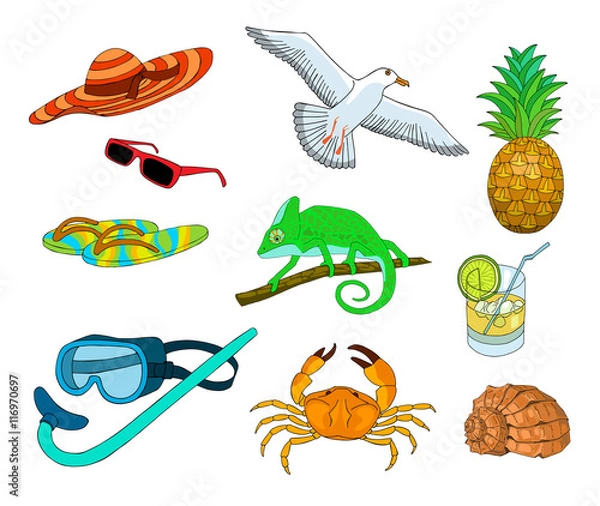 Obraz summer color doodles