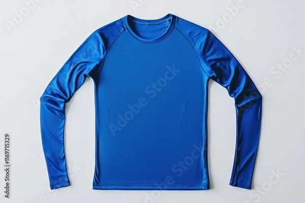 Fototapeta Winter thermal base layer displayed on a clean white background, ideal for layering in extreme cold