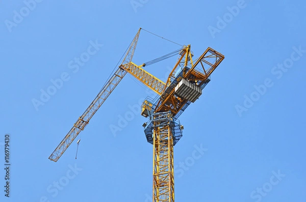 Fototapeta Construction tower crane