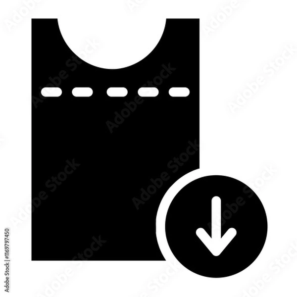 Obraz Download Ticket Upload Glyph Icon