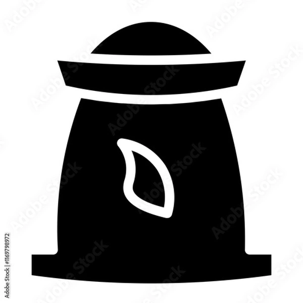 Obraz Wheat Flour Bag Glyph Icon