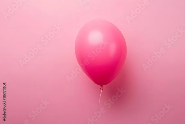 Obraz Pink Balloon on Pink Background