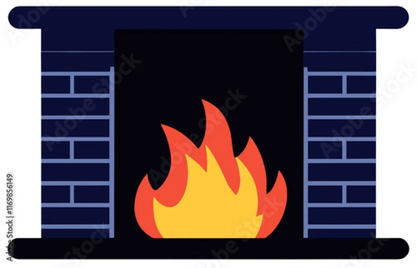 Fototapeta 벽난로