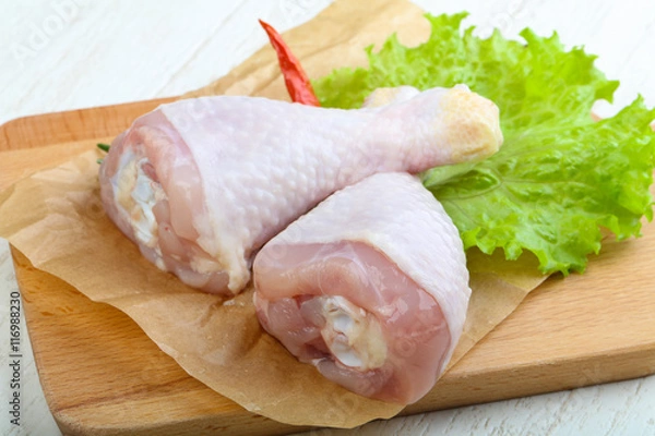 Obraz Raw chicken leg