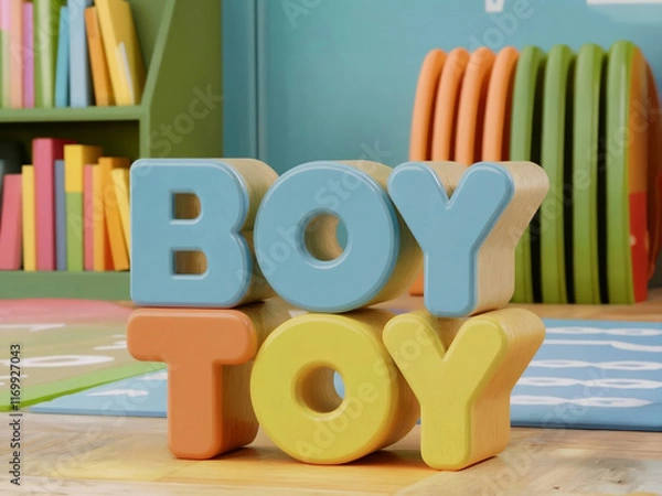 Obraz “boytoy” 3d font effect