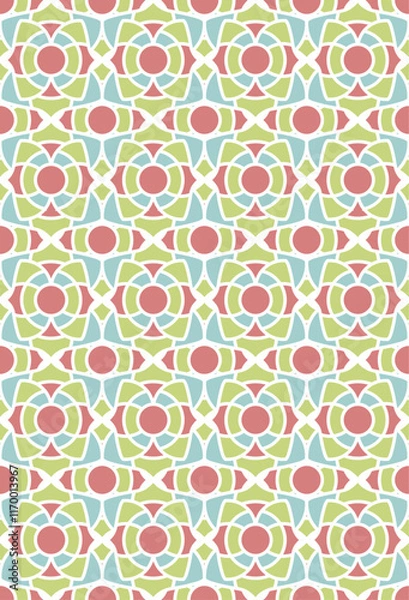 Fototapeta Geometric repeating texture. Abstract background with repeating patterns