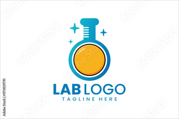 Fototapeta Creative fusion of lab and egg yolk, ideal for unique, fresh, and modern food branding concepts