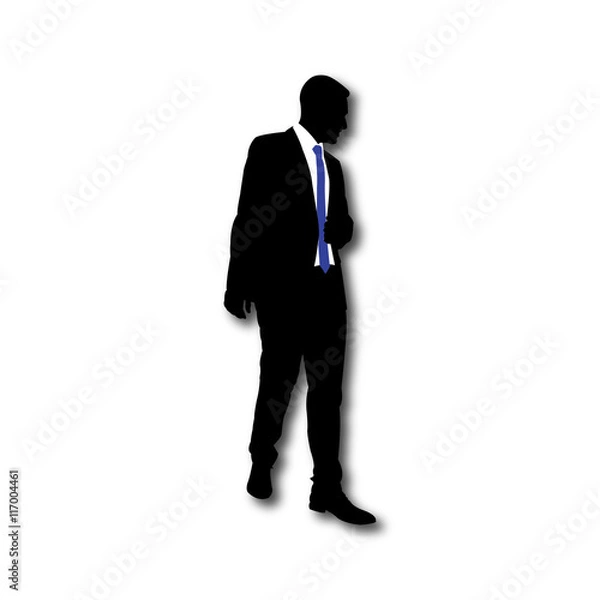 Obraz Businessman Vector Silhouette
