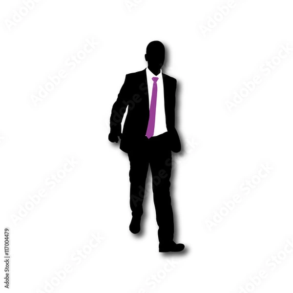 Obraz Businessman Vector Silhouette