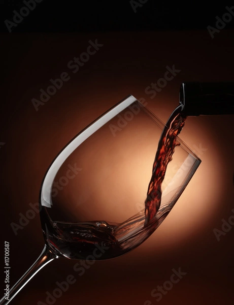 Fototapeta vino rosso