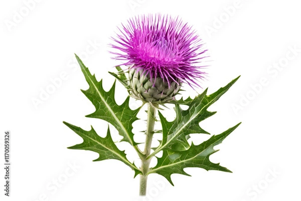 Fototapeta thistle isolated on transparent background