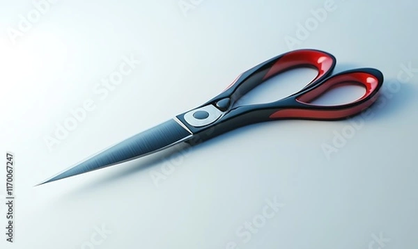 Obraz A pair of scissors with a sleek design, suitable for cutting various materials.