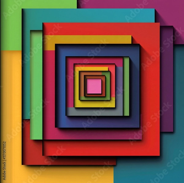 Fototapeta color with rectangle