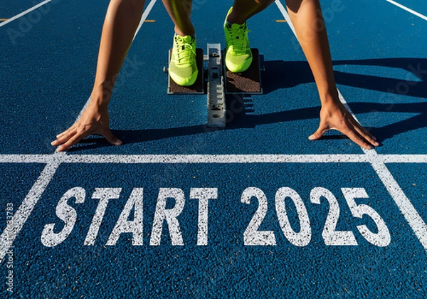 Fototapeta 2025 시작 새해 출발 라인 2025년 스타트 start 을사년 뱀띠 해피뉴이어 텍스트 이미지