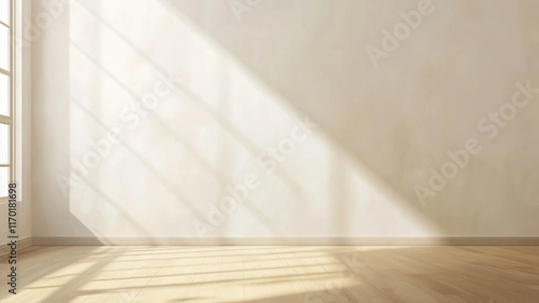 Fototapeta empty room with floor