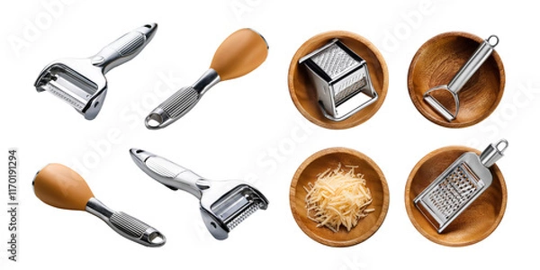 Fototapeta Kitchen Tools on Transparent Background