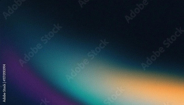 Fototapeta Abstract Teal, Purple and Orange Gradient