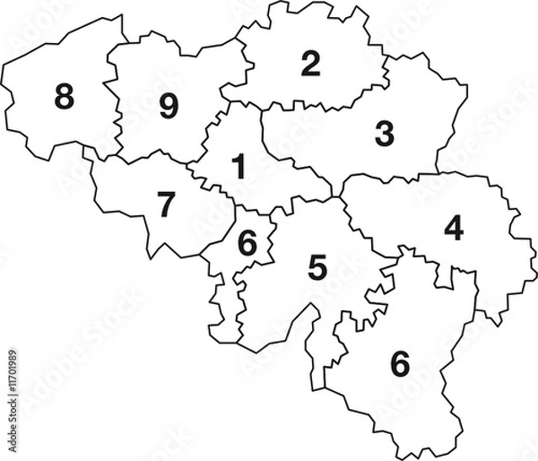 Obraz Belgium_Outline