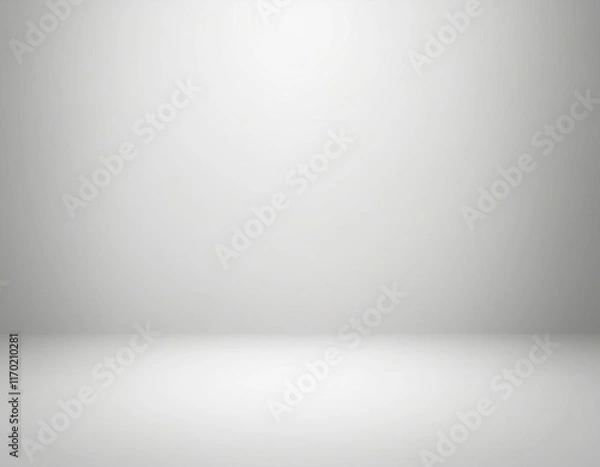 Fototapeta Simple Grey Background: A Clean and Minimalist Studio Setting