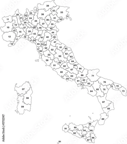 Obraz Italy_2_Outline