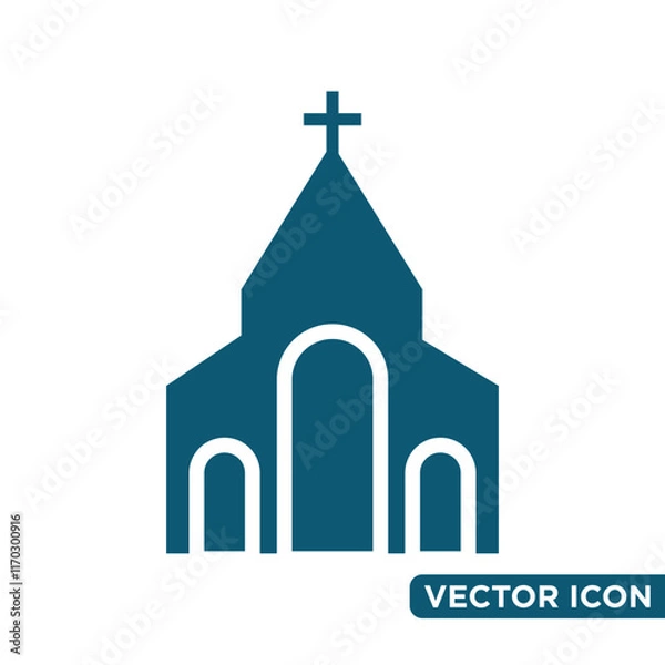 Obraz Simple Church Icon Design Template 