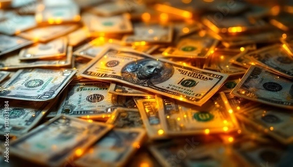 Obraz Abstract money background