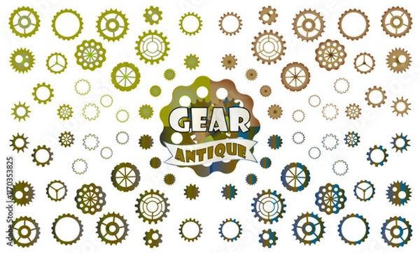 Obraz 歯車（GEAR）アンティークカラーセット