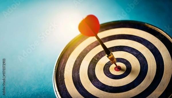 Fototapeta dart board with darts