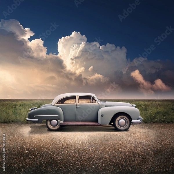 Obraz car on the road