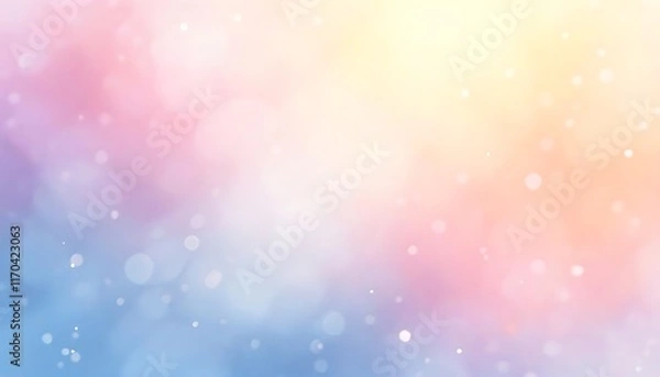 Fototapeta Pastel Bokeh: Dreamy Soft Light Abstract Background