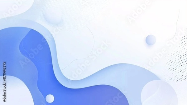 Fototapeta abstract blue background with waves