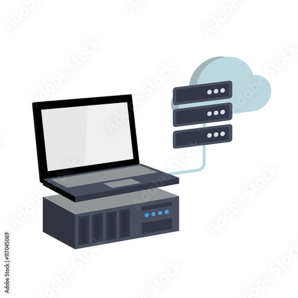 Fototapeta Virtual Servers Management