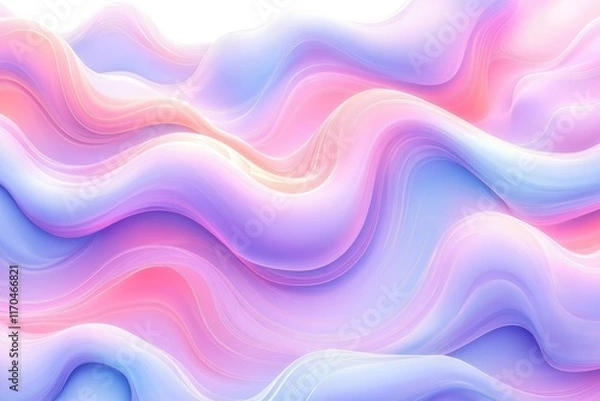 Fototapeta Smooth Fluid Colorful Abstract Background Frame