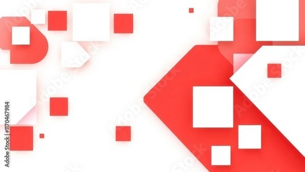Fototapeta a close up of a red and white background with squares,