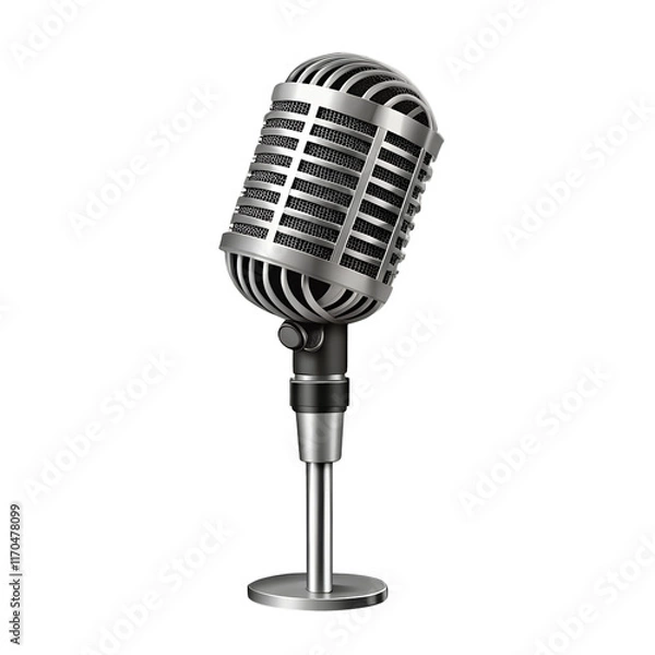 Obraz Microphone isolated on transparent background