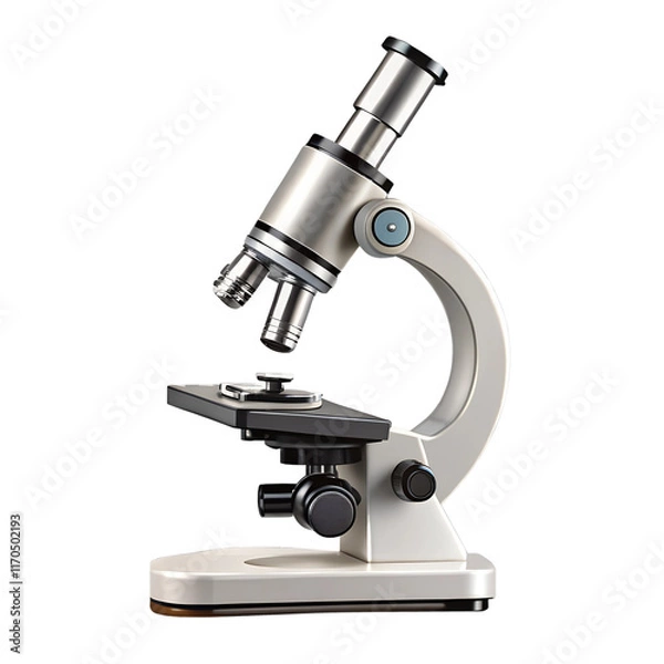 Fototapeta Microscope isolated on transparent background