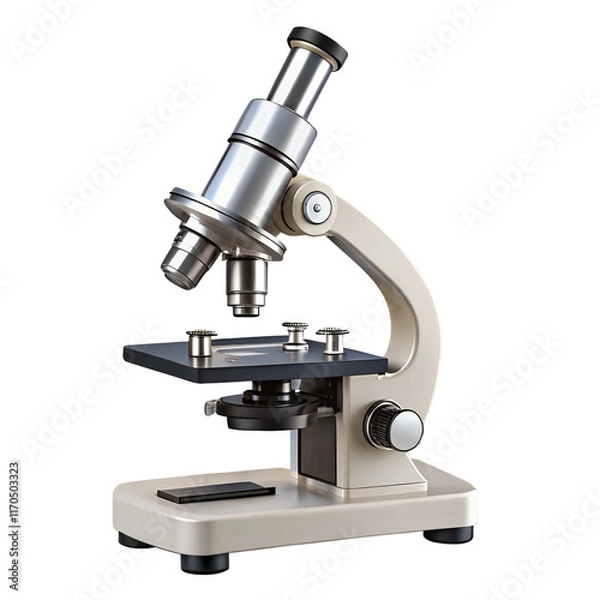 Fototapeta Microscope isolated on transparent background