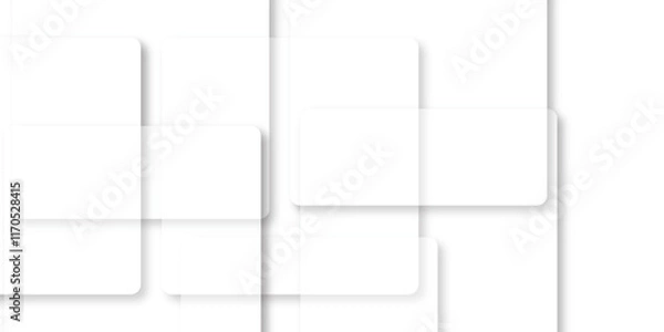 Fototapeta white square background.Modern white and gray technology concept diamond triangle geometric line background. white abstract gradient geometric background