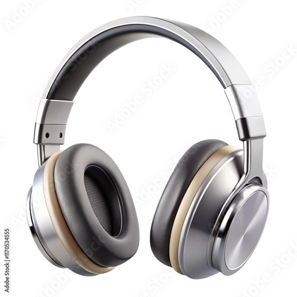 Obraz headphones isolated on white background