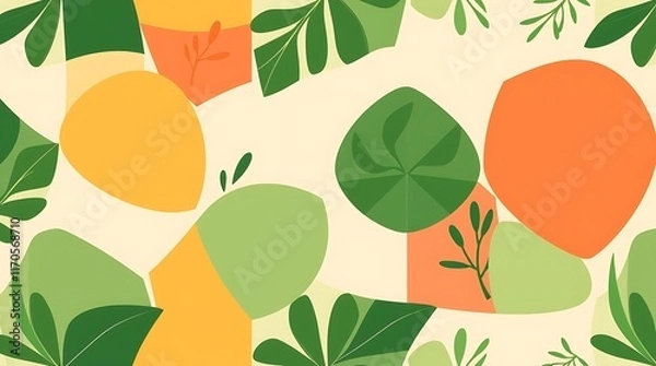 Fototapeta Summer Vibes Abstract Pattern 